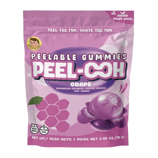 4-PACK OF PEEL-OOH, Grape, 4/10*2.45 oz.