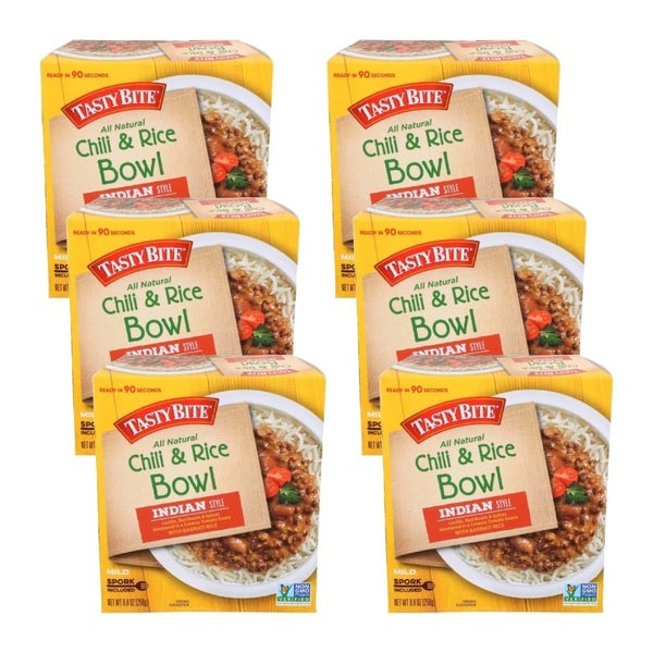 6-PACK OF Entree Rice Chili Tasty Bite 8.8 oz