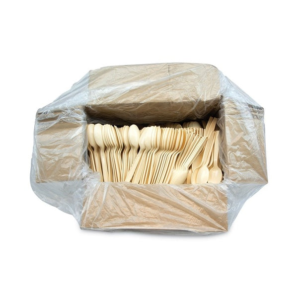1000-PACK OF Cutlery Plastic Pactiv Corp. EarthChoice Heavyweight Cutlery Spoon - 5.88 Inch Tan (1000 Count) - Eco-Friendly and Durable