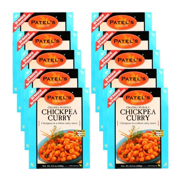 10-PACK OF Mix Curry Rice Chickpea Tomato Patel 9.9 oz