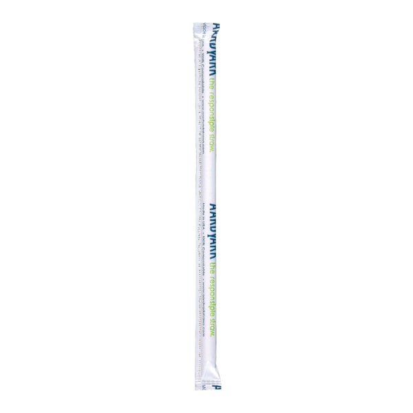 8-PACK OF STRAW PAPR WHT GNT WRAPD 10