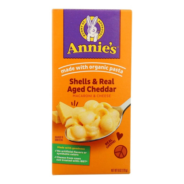 12-PACK OF Macaroni And Cheese Wisconsin Cheddar Shell Annies Homegrow 6 oz