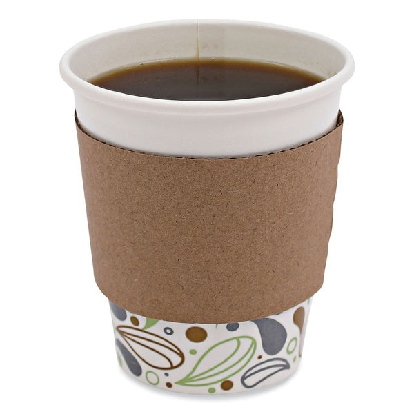 1200-PACK OF Boardwalk BWK1020SLEEVE Hot Cup Sleeves for 10-20 oz Beverages - 1200 Count for Enhanced Safety and Comfort