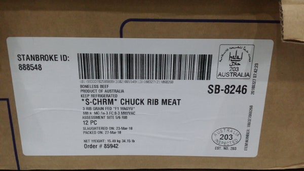 43 OZ-PACK OF BEEF CHUCK SHORT RIB WAYGU