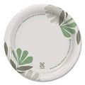 125-PACK OF Plate Paper Dixie UX7WS Pathways Soak-Proof Shield Paper Plates - Green and Burgundy - 6.88 Inches - 125 Count for Durable Dining