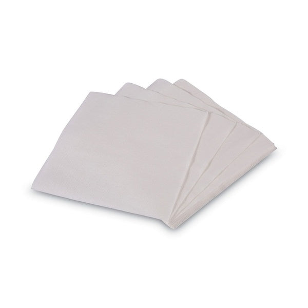6000-PACK OF Napkin Paper Boardwalk BWK8310 White 12x12 Inch 1-Ply Quarter-Fold Lunch Napkins - 6000 Count