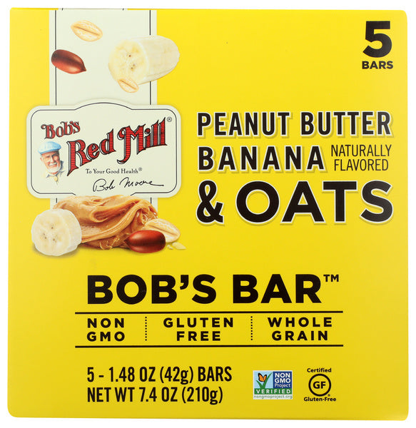 6-PACK OF Breakfast Bar Peanut Butter Banana Bobs Red Mill 7.4 oz
