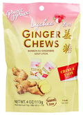 12-PACK OF CANDY FRUIT LYCHEE GINGER 4 OUNCE - CASE OF 12