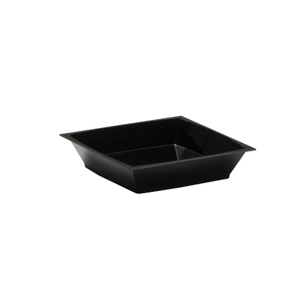 4-PACK OF DISH PLAS SQR BLK PET 2.5IN