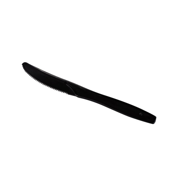 1000-PACK OF Knife Plastic Karat 1,000 ct PP Plastic Medium Heavy Weight Knives Bulk Box, Black