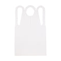 5-PACK OF APRON POLY EMBSD WHT 28X46 ECO