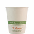1000-PACK OF CUP HOT 6 oz World Centric Compostable NoTree Bamboo Paper Coffee Cups | 1000 count