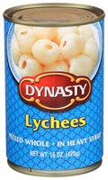 6-PACK OF LYCHEE WHL PEELED, IN HEAVY SYRUP