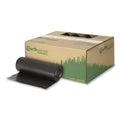 100-PACK OF Earthsense Commercial 1507102 Extra Heavy Duty 56 Gallon Recycled Trash Liners - Black (100 Count)