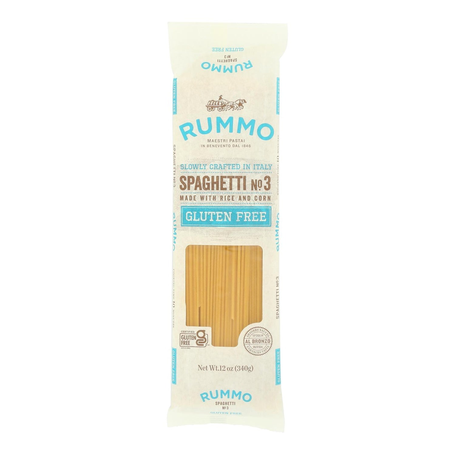 12-PACK OF PASTA SPAGHETTI GLUTEN FREE