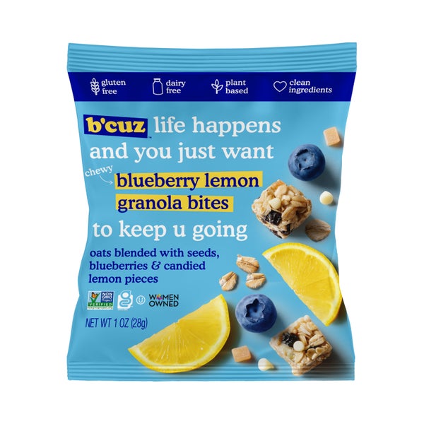 24-PACK OF Granola Bites Blueberry Lemon, B'cuz Snacks