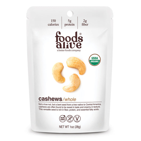 24-PACK OF Cashew Whole, Foods Alive