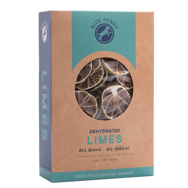 16-PACK OF Cocktail Garnish Lime Wheels Dehydrated, Blue Henry