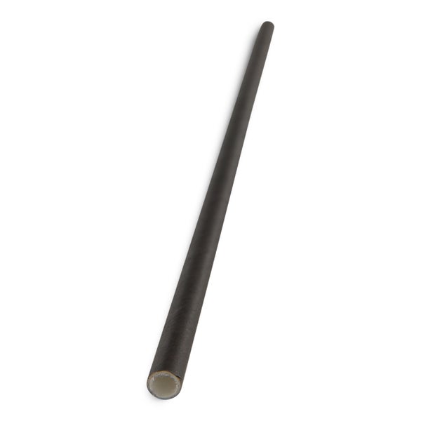 1-PACK OF STRAW PAPER WRAP BLACK 7.75