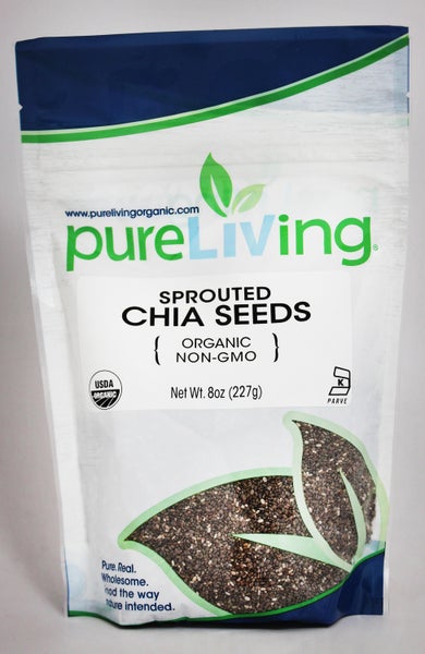 6-PACK OF Seed Chia Sprouted, Organic, 6 x 8 oz (K)