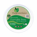 6-PACK OF BOWL PAPER BIOGREENCHOICE FIBER MOLDED BAGASSE BOWLS 12OZ