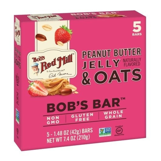 6-PACK OF Snack Bar Oat Peanut Bobs Red Mill 7.4 oz