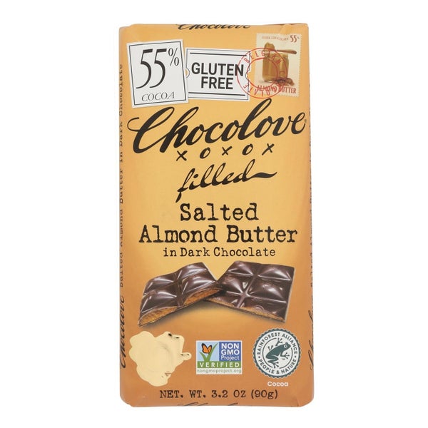 10-PACK OF CHOCOLATE DARK SALTED ALMOND BUTTER