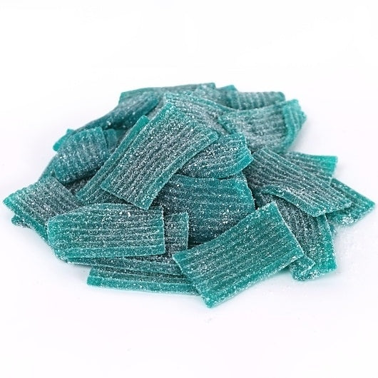 12-PACK OF Bite-Size Blue Raspberry Peg Bag Mastercase Rips Licorice, 12 - 4 OZ