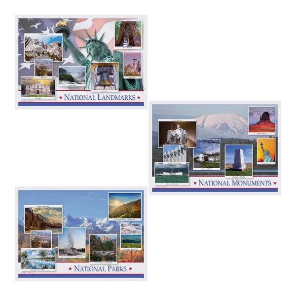 1000-PACK OF PLACEMAT PAPER 3 NATNL PRIDE