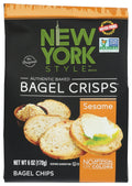 6-PACK OF SNACK CHIP BAGEL, SESAME