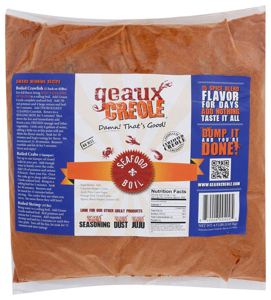 6-PACK OF MIX SEASONING SEAFOOD BOIL 4.5 US POUND - CASE OF 6