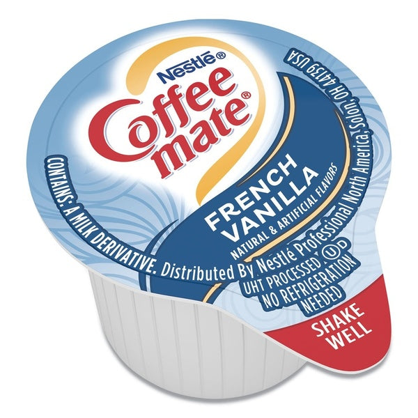 180-PACK OF Cream Coffee-Mate French Vanilla Liquid Coffee Creamer Mini Cups - 0.38 oz (180 Count) - Perfect for Offices and Events