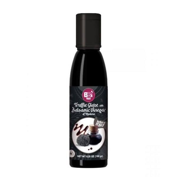 6-PACK OF Condiment Glaze Balsamic Triangle K Gourmet Glaze with Balsamic Vinegar of Modena Truffle flavored 180gr
