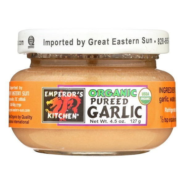 12-PACK OF Garlic Puree Organic Emperor's Kitchen 4.5 oz