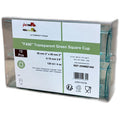 12 CT`-PACK OF CUP PLASTIC CLR GRN CU 4.2 OZ