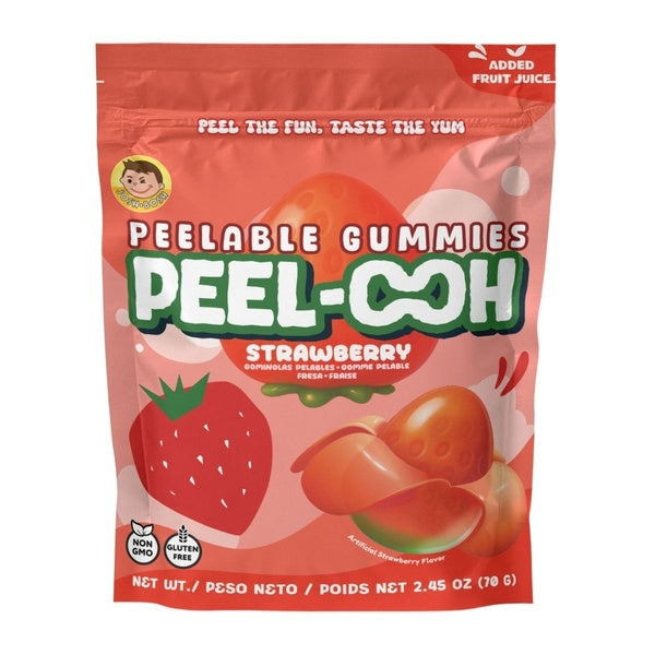 4-PACK OF PEEL-OOH, Strawberry, 4/10*2.45 oz.