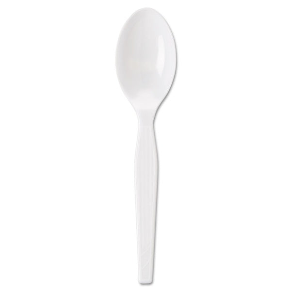 1000-PACK OF Cutlery Plastic Dixie TM23C7 Individually Wrapped Mediumweight Polystyrene Teaspoons - White - 1000 Count for Convenient Dining