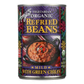 12-PACK OF Bean Refried With Green Chiles Amys 15.4 oz