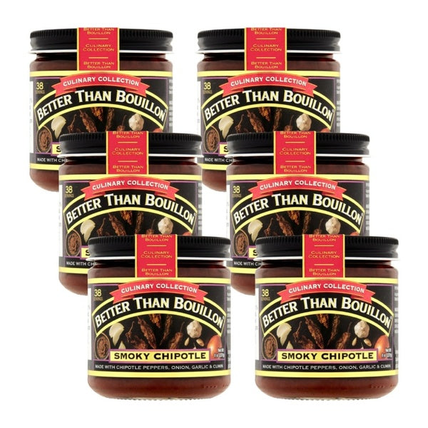 6-PACK OF Soup Base Smokey Chipotle Better Than Bouillon 8 oz