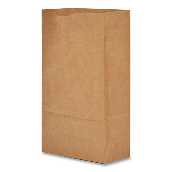 500-PACK OF Bag Carry Kraft Paper Grocery Bags - 35 lbs Capacity, 6 x 3.63 x 11.06 inches - Eco-Friendly Reusable Bags (1 Bundle)