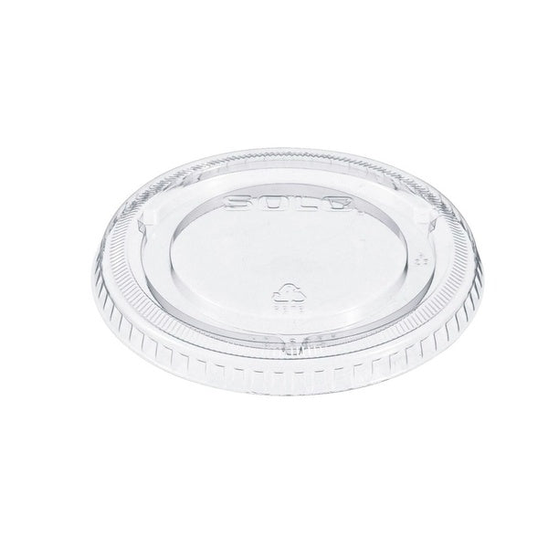 1000-PACK OF Lid Flat Dart 662TP Clear Plastic Non-Vented Cup Lids for 9 oz to 22 oz Cold Cups - 1000 Count