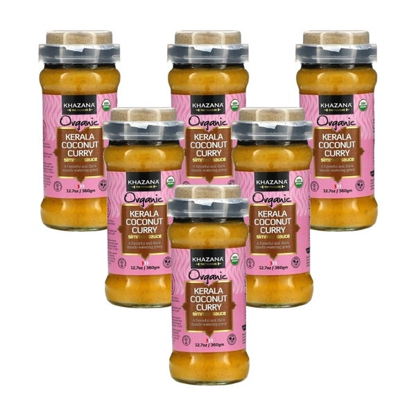 6-PACK OF Sauce Curry Coconut Kerala Khazana 12.7 oz