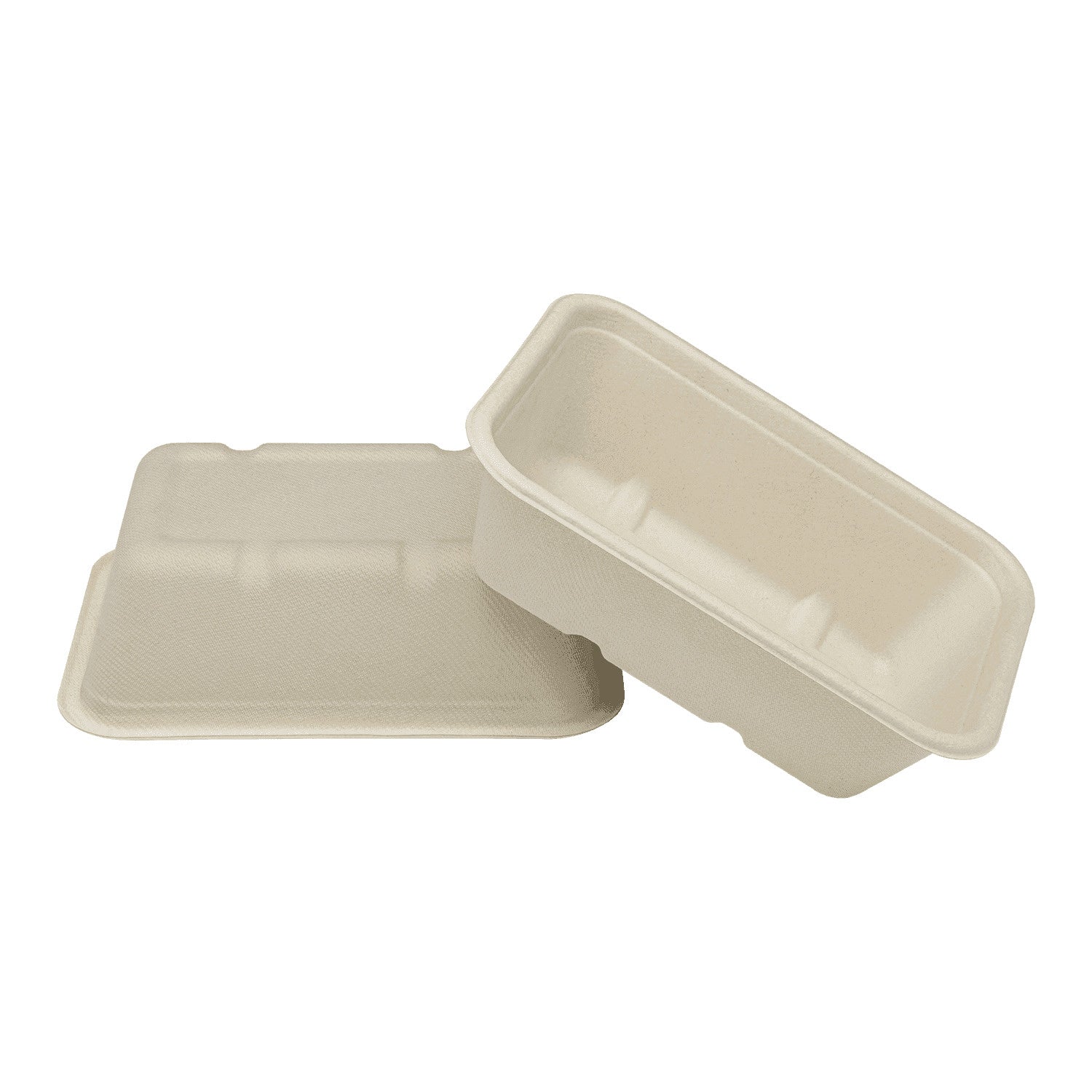 500-PACK OF Container Takeout Karat Earth 20oz Natural Bagasse Take Out Container, Rectangular - 500 pcs