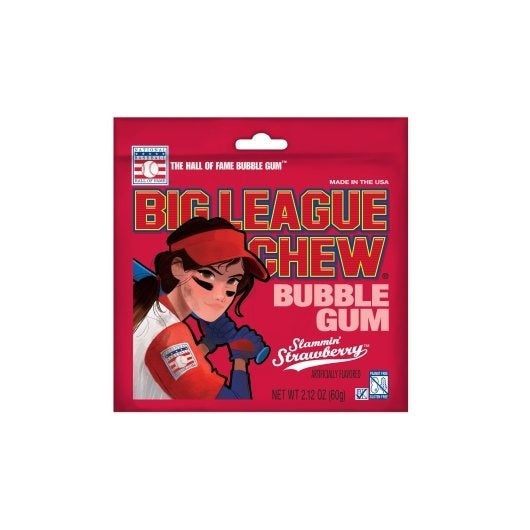 108-PACK OF Gum Chewing Strawberry Girl Pouch