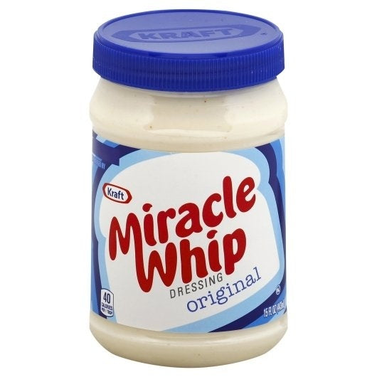 12-PACK OF Salad Mayonnaise Jar Miracle Whip, 12 - 15 Fo