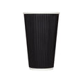 500-PACK OF Cup Paper Karat 500 ct 16 oz Paper Coffee Cups | Ripple | 90 mm | Kraft