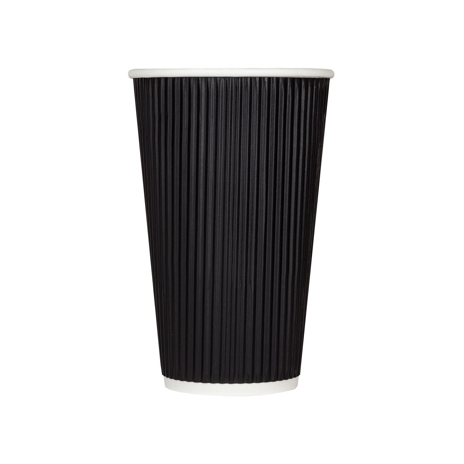 500-PACK OF Cup Paper Karat 500 ct 16 oz Paper Coffee Cups | Ripple | 90 mm | Kraft