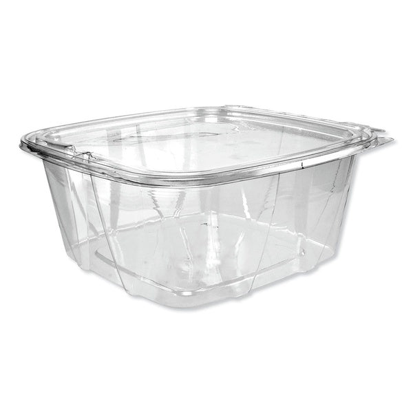 200-PACK OF Container Food Dart CH64DEF ClearPac SafeSeal Tamper-Resistant Containers - 8.1 in. x 7.8 in. x 3.3 in. Clear Food Storage - 200 Count