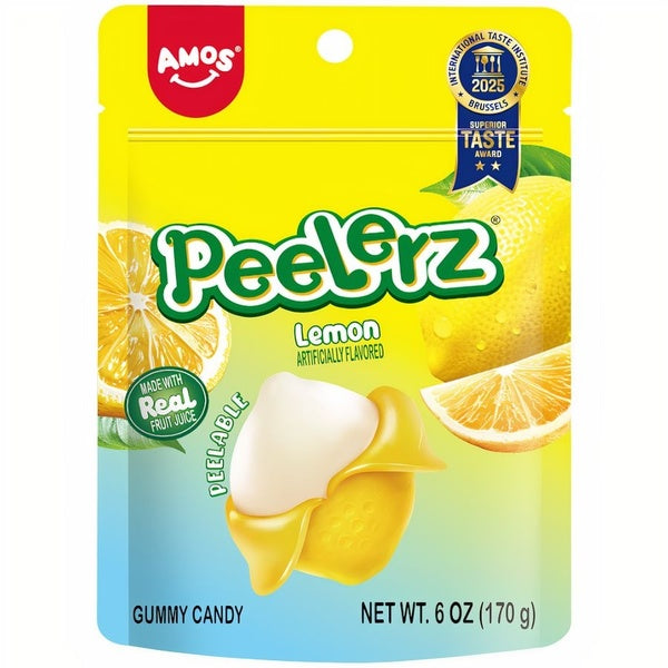 36-PACK OF Candy Lemon Gummy Amos Peelerz