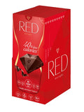 12-PACK OF RED Dark chocolate (No sugar added-40% reduced calories), Chocolette Distribution